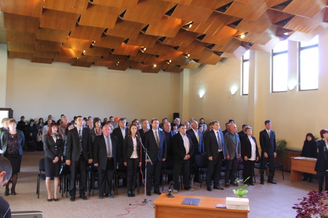 Тържествена сесия на общински съвет за нов мандат на кметовете и общинските съветници на община Чипровци